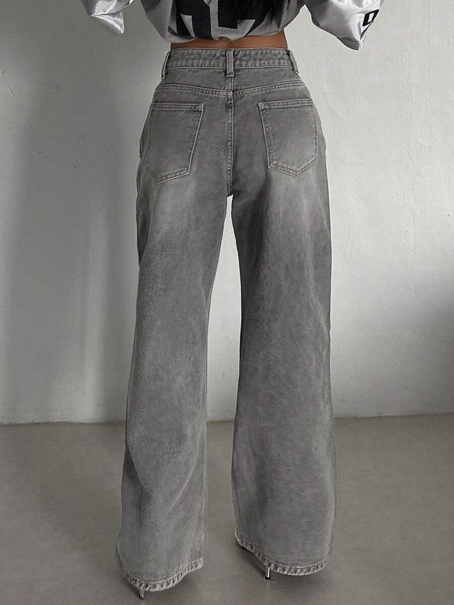 Low Waist Straight Jeans