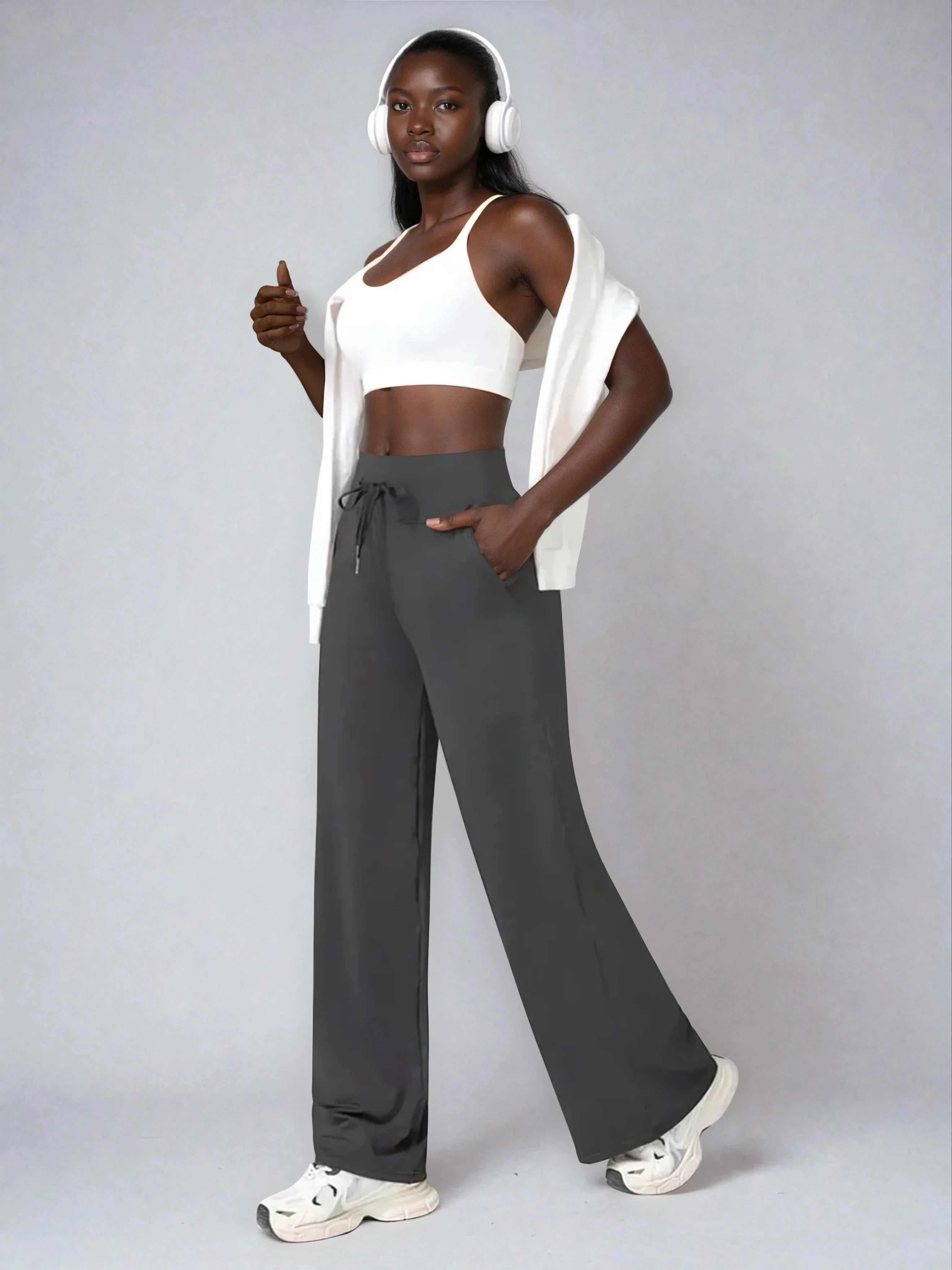 Zenflex Drawstring Flare Pants