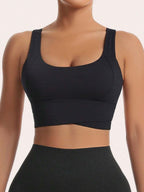 Sculpted Racerback Crop Bra