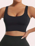 Sculpted Racerback Crop Bra