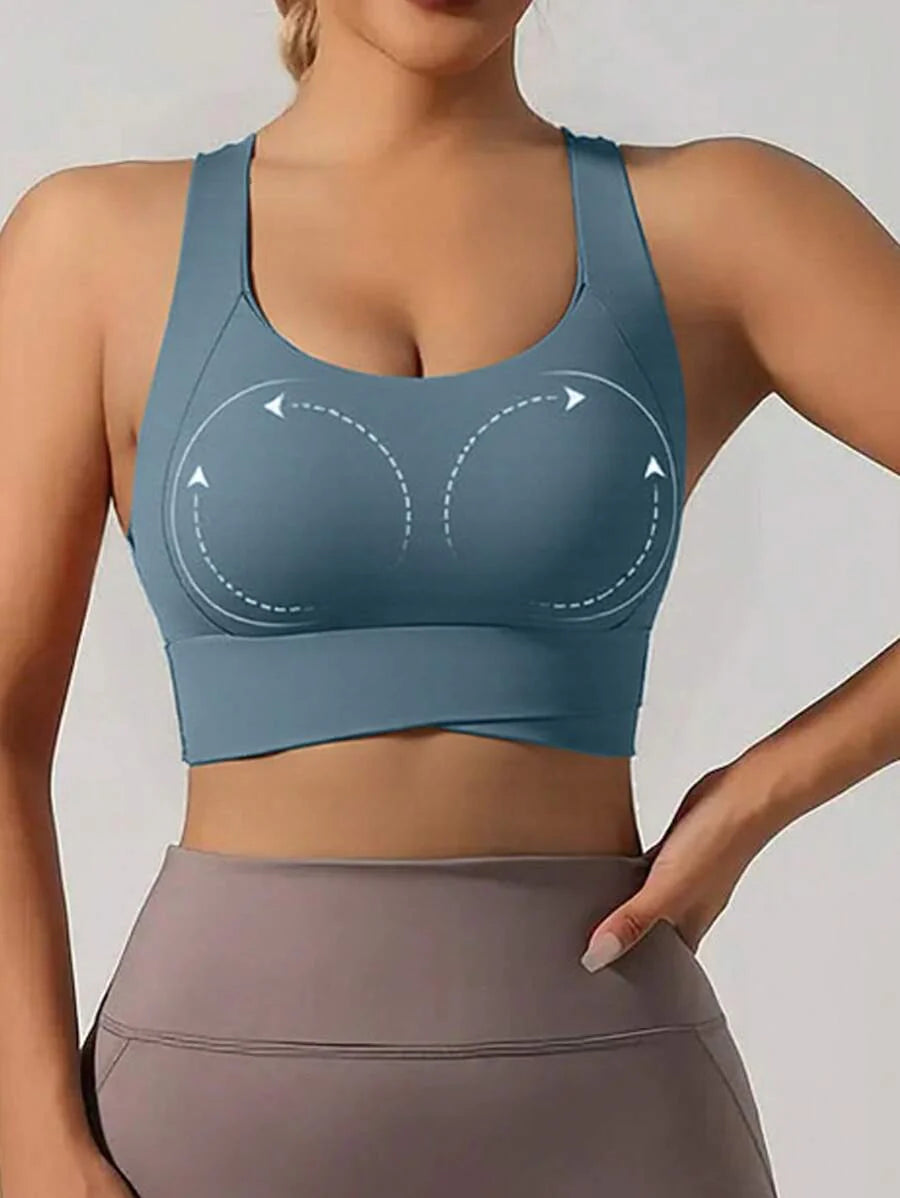 Sculpted Racerback Crop Bra