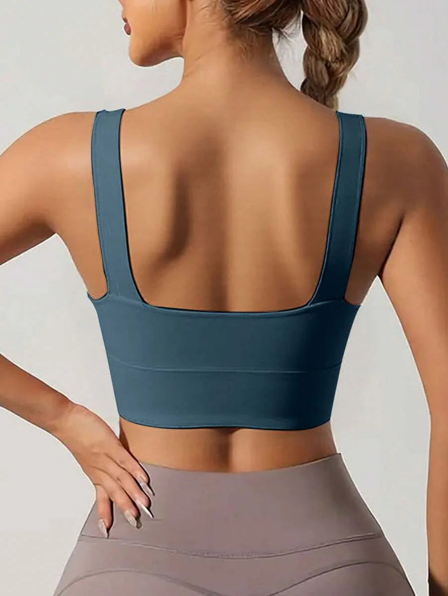 Sculpted Racerback Crop Bra