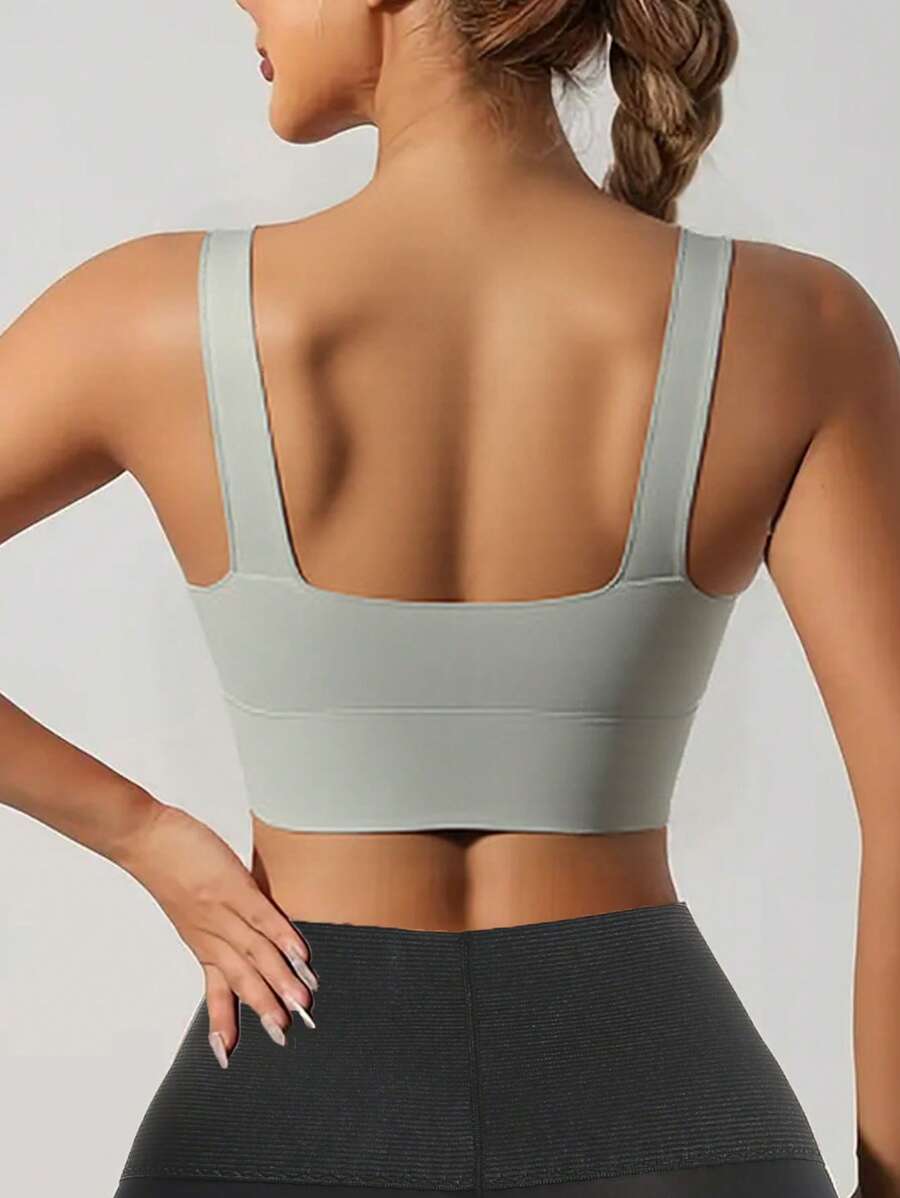 Sculpted Racerback Crop Bra