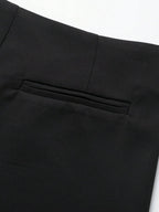 Asymmetric Skort For Casual Everyday Wear With Zipper Fly Faux Pockets And Travel Ready Comfort