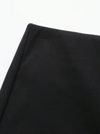 Asymmetric Skort For Casual Everyday Wear With Zipper Fly Faux Pockets And Travel Ready Comfort