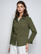 Lapel Button Shirt Casual Vintage Classic Collection