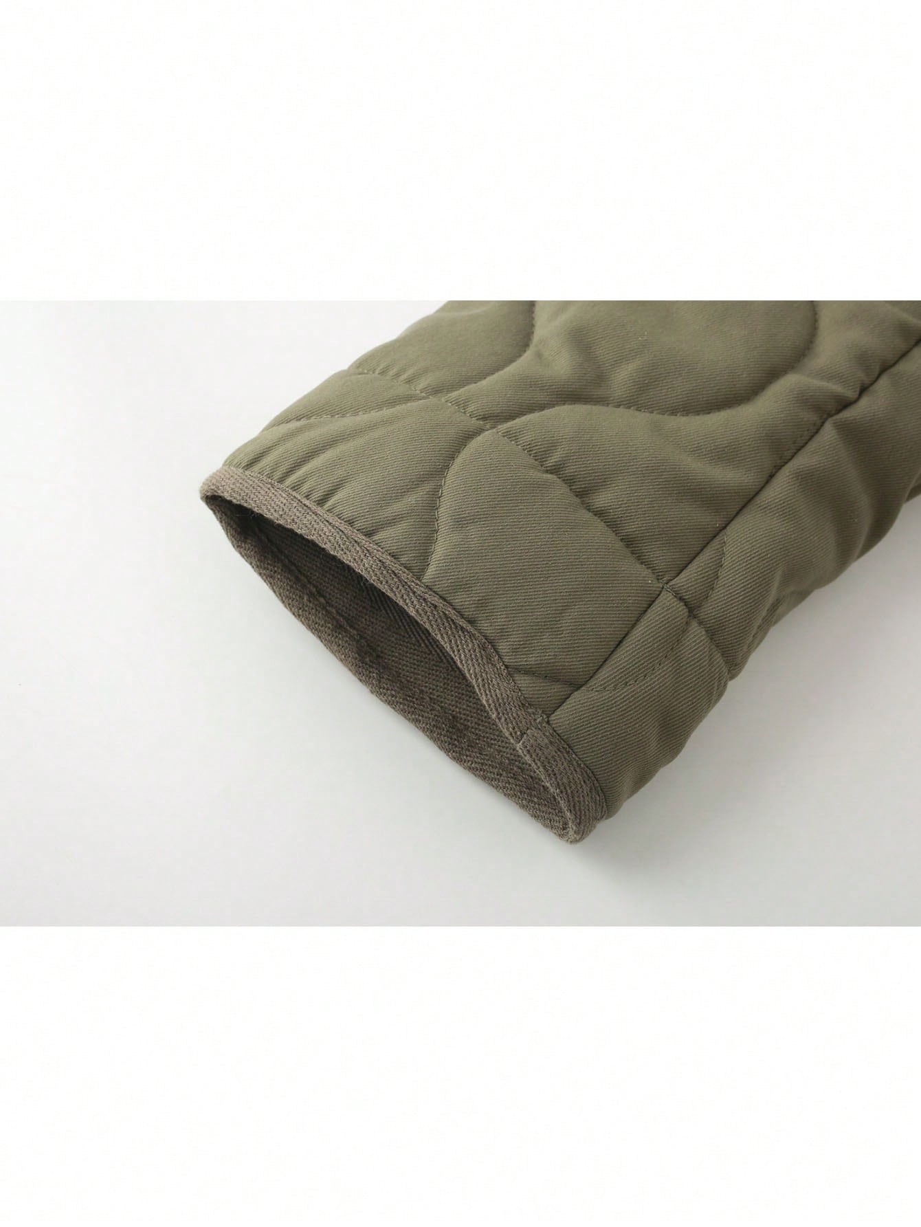 Quilted Padded Zip Front Jacket With Pockets