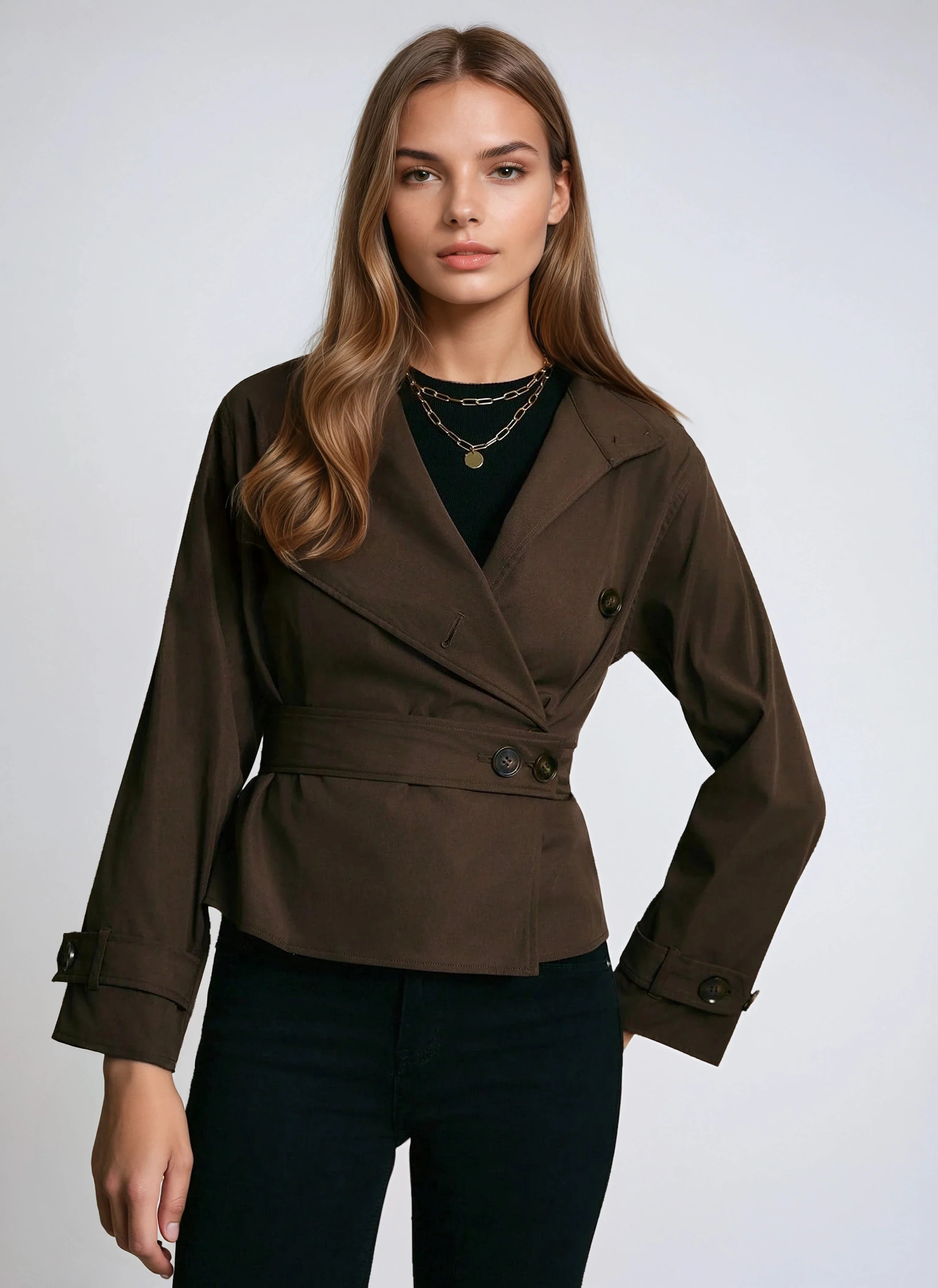 Belted Trench Coat For Elegant Warmth And Timeless Style