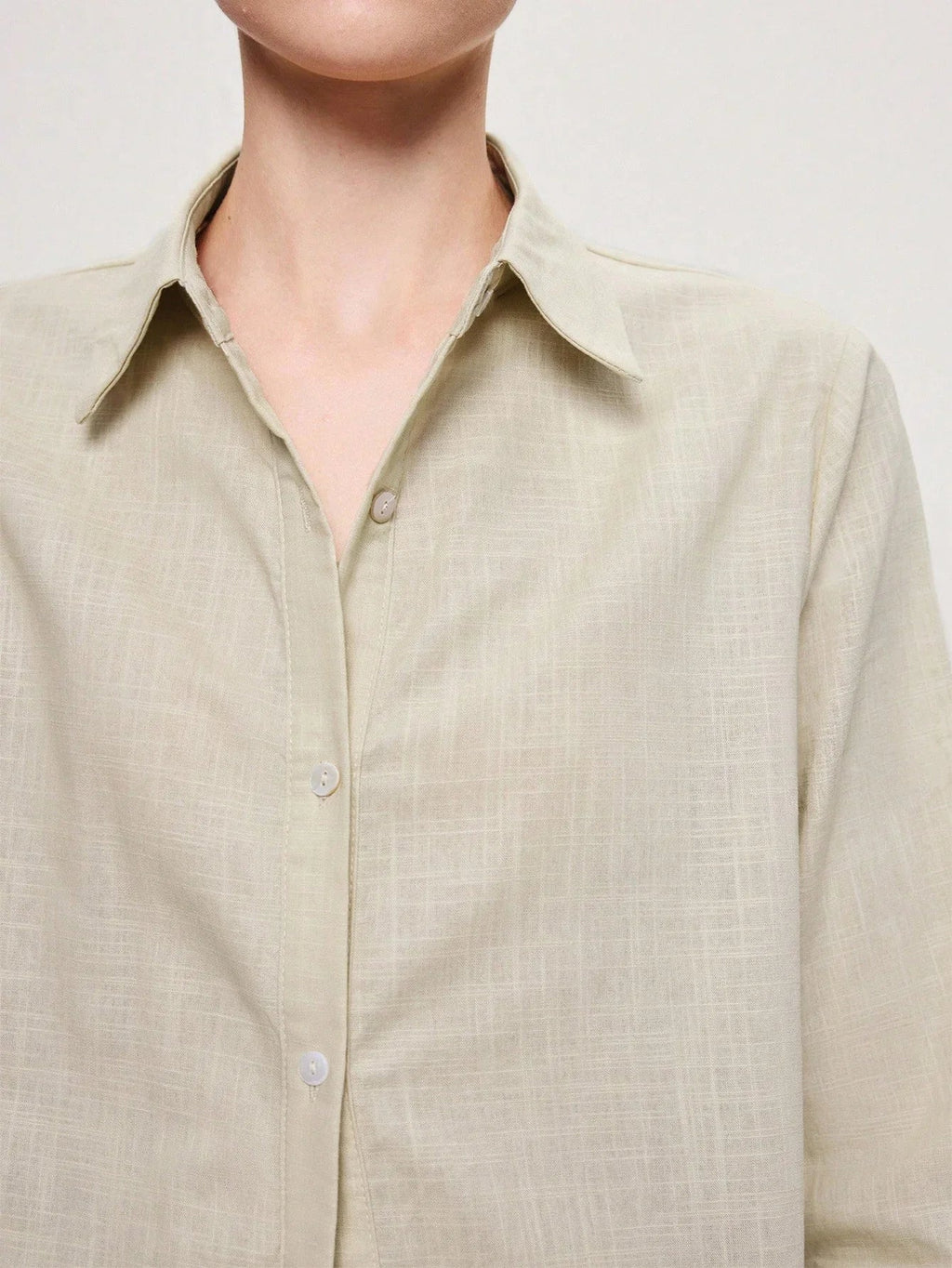 Timeless Style Shirt Button Front With Collar Long Sleeve