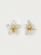Pearl Shell Bloom Stud Earrings