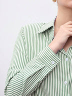 Front Button-Down Long Sleeve Shirt Versatile Elegant Chic