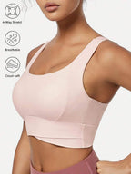 Sculpted Racerback Crop Bra