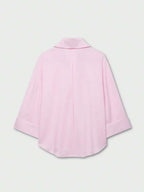 Sky Blue Button Front Shirt For Women Casual Office Everyday Wear Versatile Daily Shirt