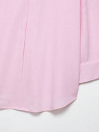 Sky Blue Button Front Shirt For Women Casual Office Everyday Wear Versatile Daily Shirt