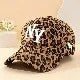 Leopard Print Baseball Cap Embroidered With Curved Brim