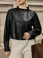 Plus Size Halloween Jacket Colorblock Zipper Winter