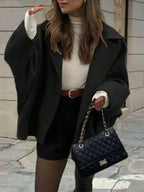 Elegant Wool Coat With Pocket Front Button Timeless Style