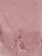 Elegant Black Asymmetrical Lace Hem Skirt With Fringe Plaid A Line For Night Out And Party Wear