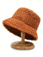 Mongolian Plush Winter Warm Furry Beanie Cap for Women