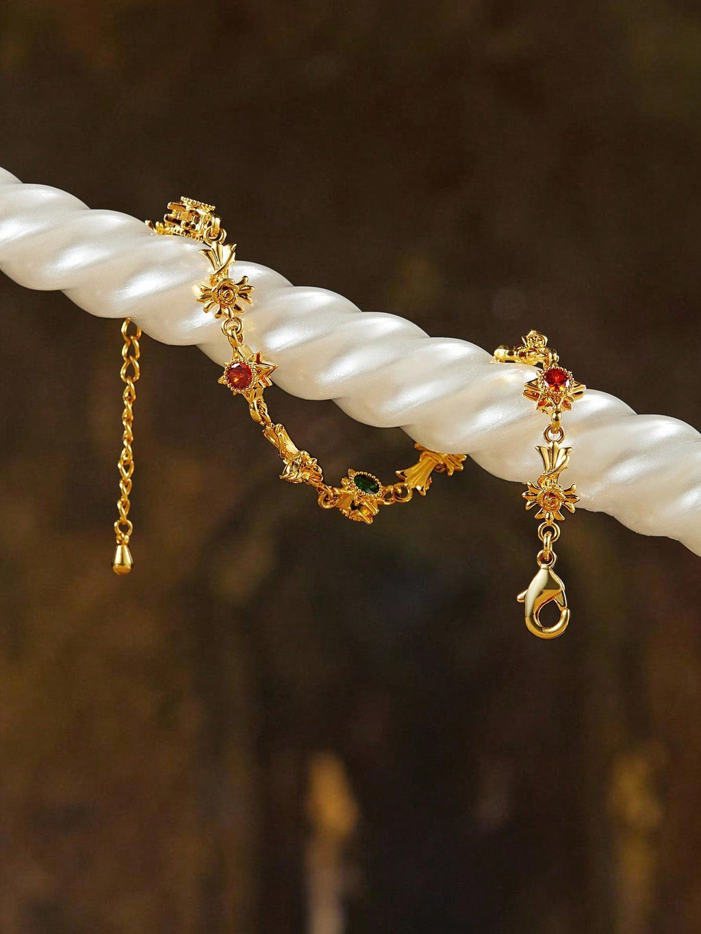 Vintage Zirconia Cross Bracelet For Women