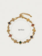 Vintage Zirconia Cross Bracelet For Women