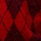 Holiday Red Color Block Diamond Knit Sweater