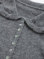 Layered Collar Baroque Knit Cardigan