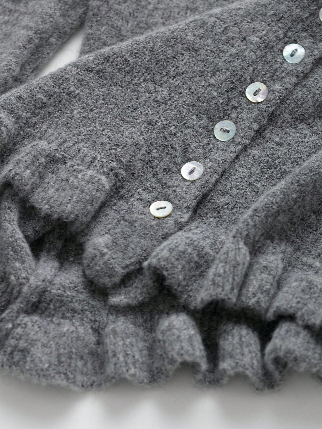 Layered Collar Baroque Knit Cardigan