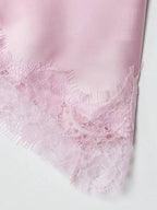 Contrast Lace Spaghetti Strap Top