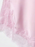 Contrast Lace Spaghetti Strap Top