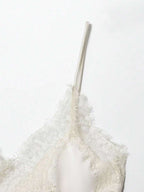 Contrast Lace Spaghetti Strap Top