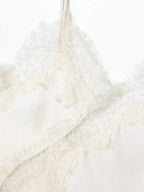 Contrast Lace Spaghetti Strap Top