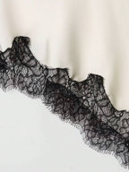 Contrast Lace Spaghetti Strap Top