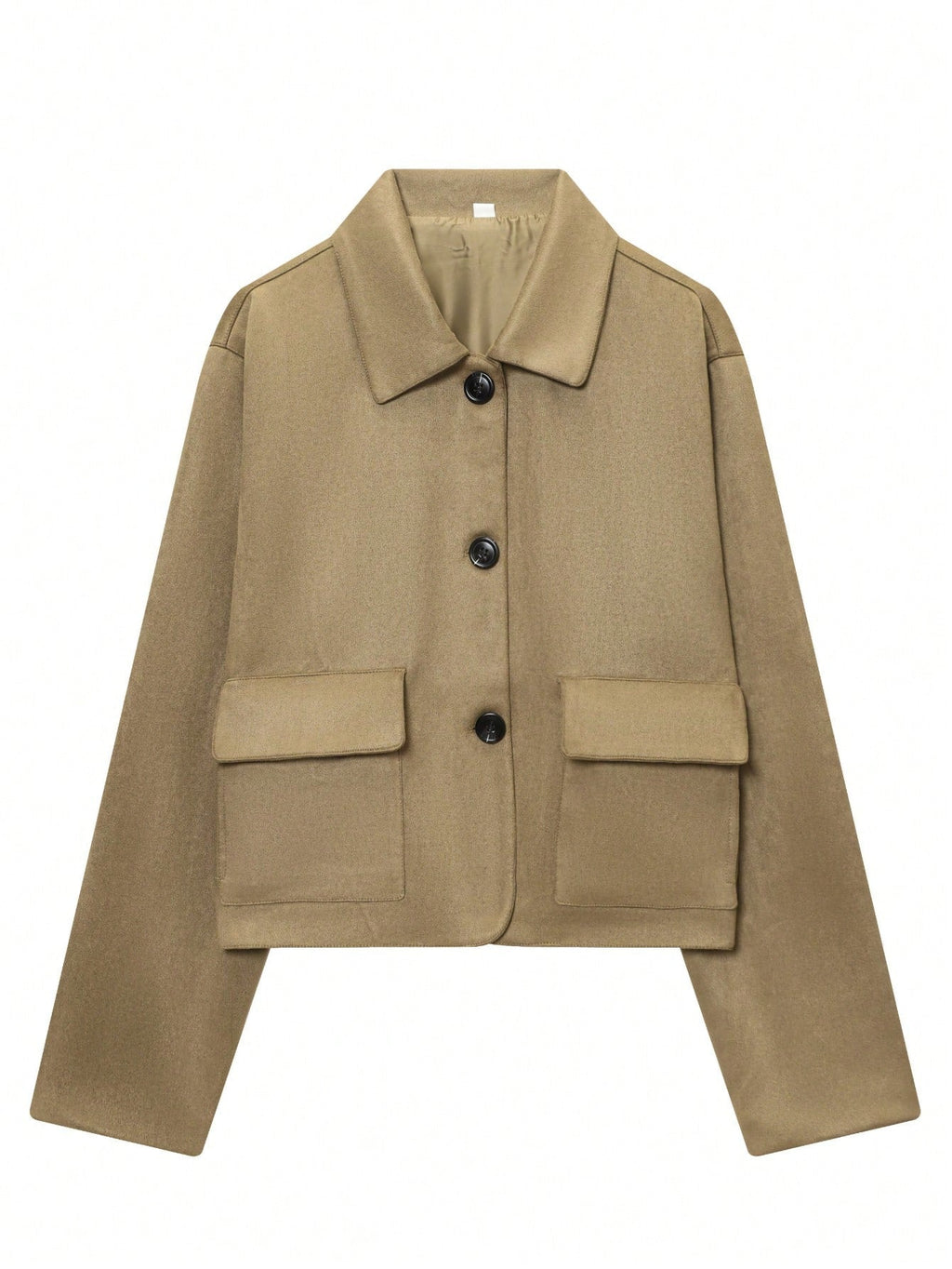 Suede Shacket Cropped Jacket Streetwear