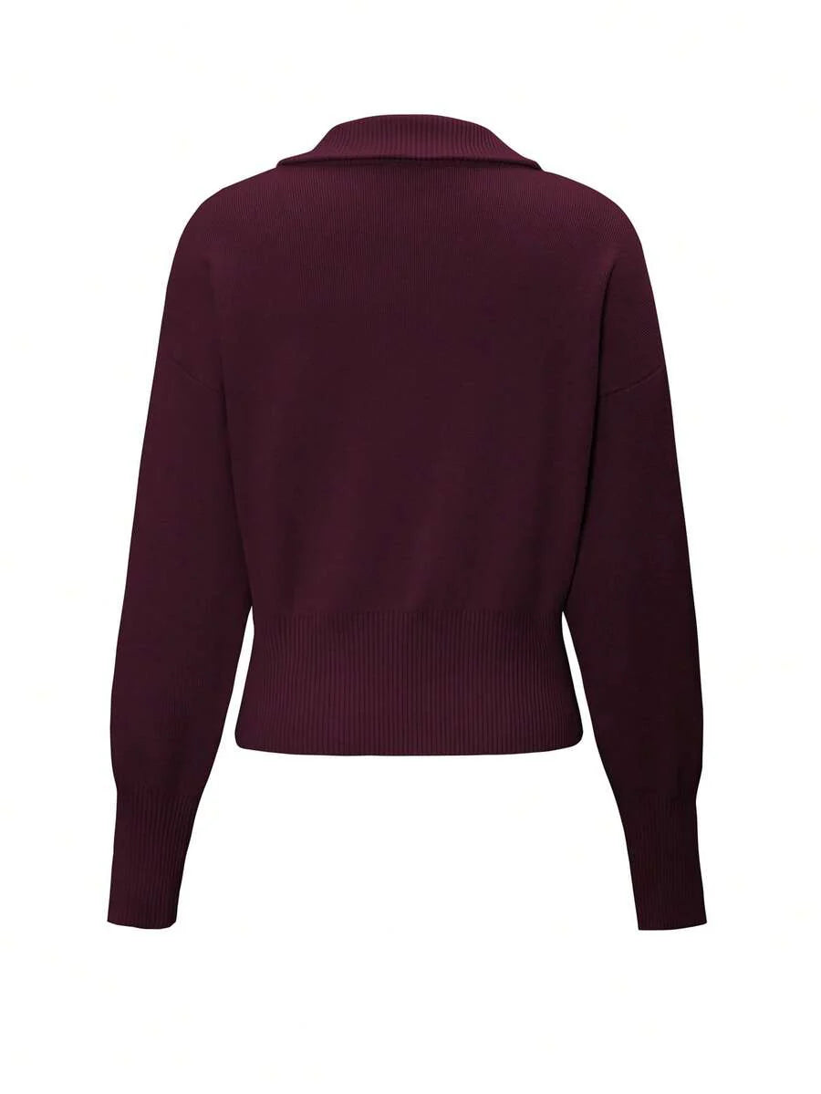 Winter Hooded Zip Up Cardigan For Women With Double Zipper Long Sleeve Casual Office Daily Wear