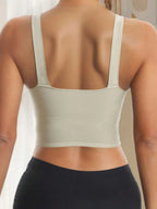 Sculpted Racerback Crop Bra
