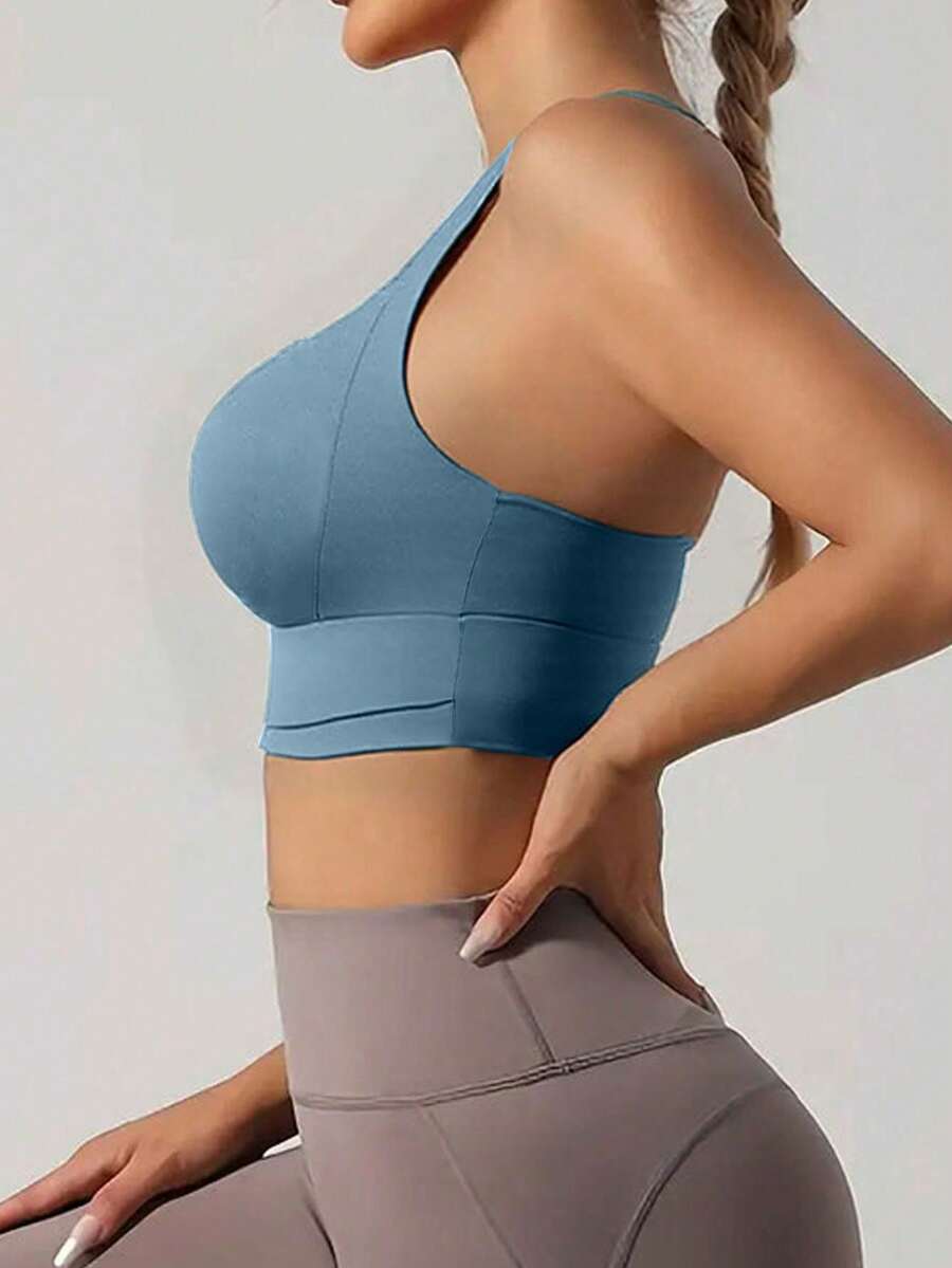 Sculpted Racerback Crop Bra