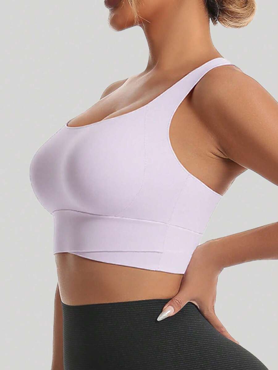 Sculpted Racerback Crop Bra