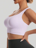 Sculpted Racerback Crop Bra