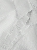 Plus Size Bishop Sleeve Button Front Shirt