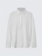Plus Size Bishop Sleeve Button Front Shirt