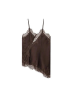 Contrast Lace Spaghetti Strap Top