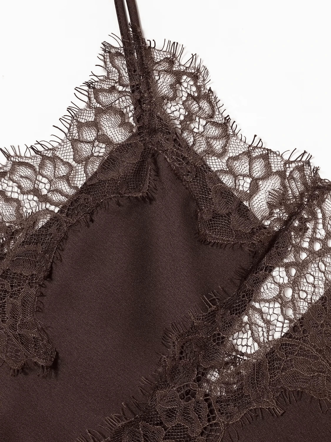 Contrast Lace Spaghetti Strap Top