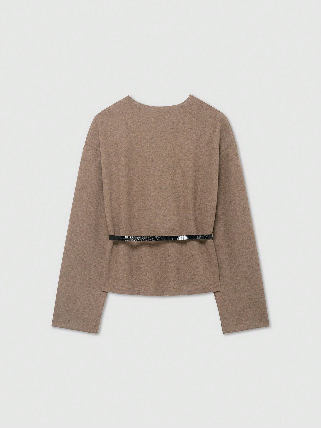 Soft Belted Vneck Wrap Jacket