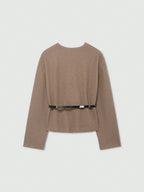 Soft Belted Vneck Wrap Jacket