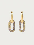 Gold Geometric Earrings Dual Wear Styles Everyday Elegant