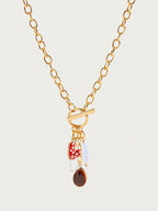 Gilded OT Clasp Minimalist Pendant Necklace
