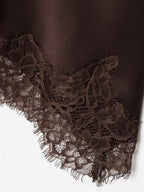 Contrast Lace Spaghetti Strap Top