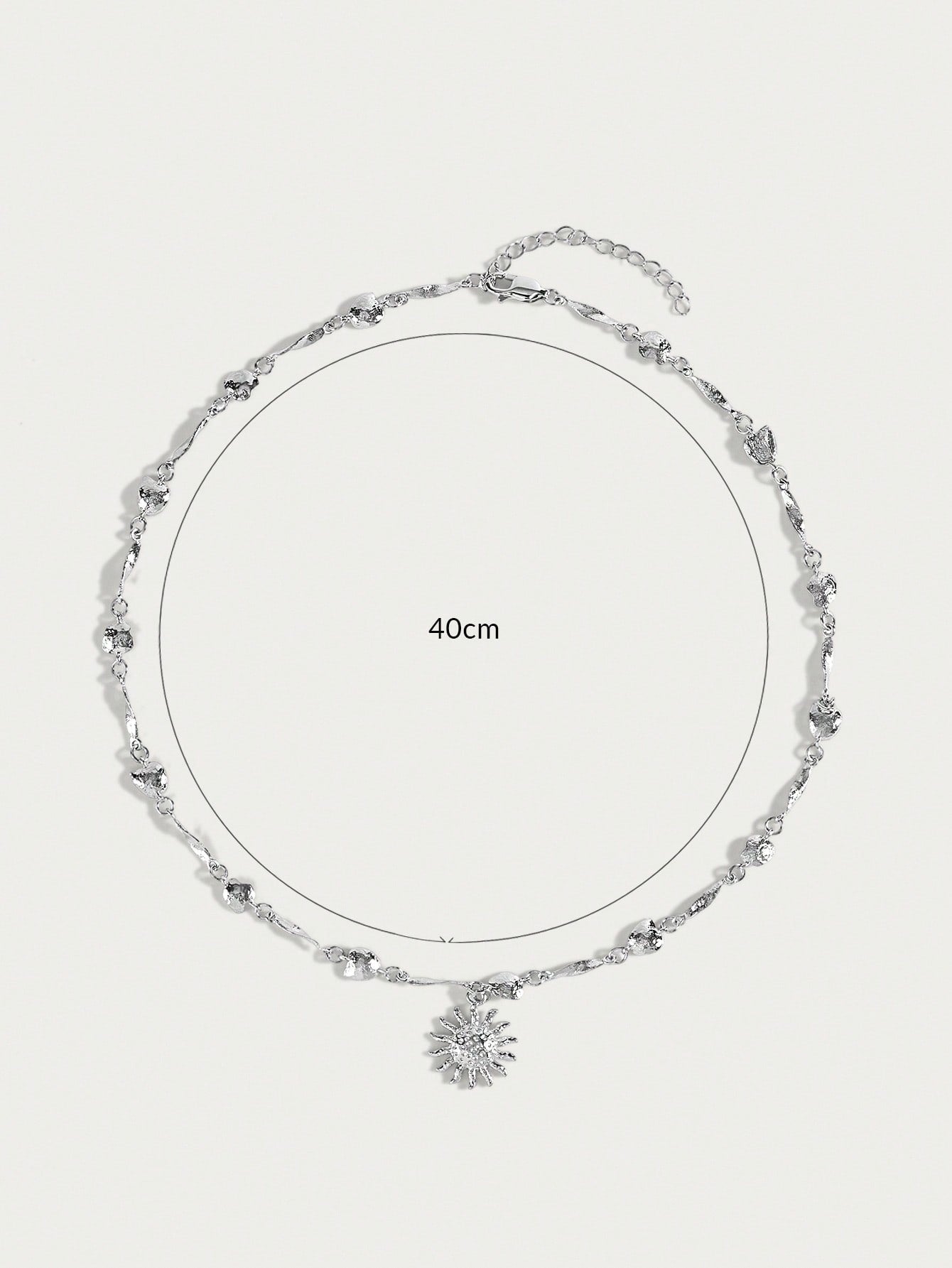 Gilded Sunflower Geometry Necklace