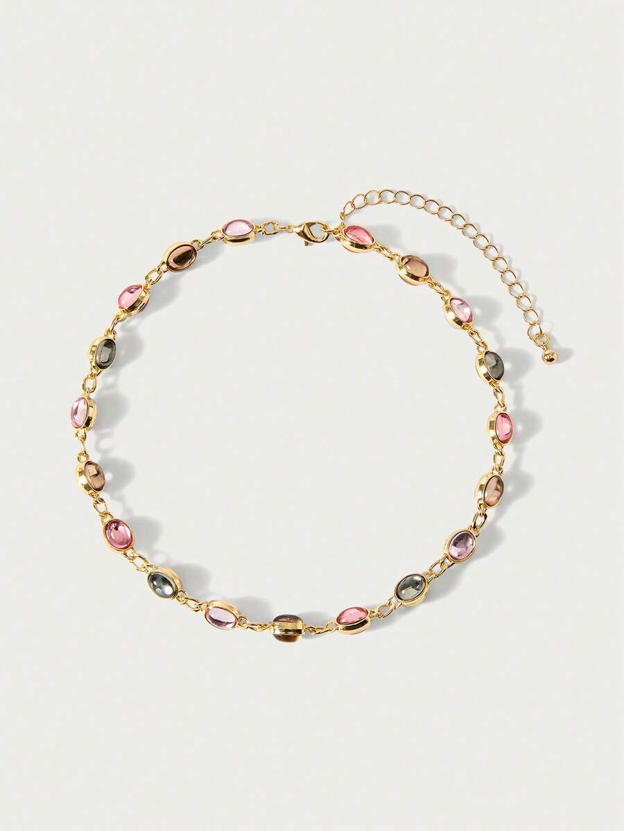 Rhinestone Vintage Chain Necklace